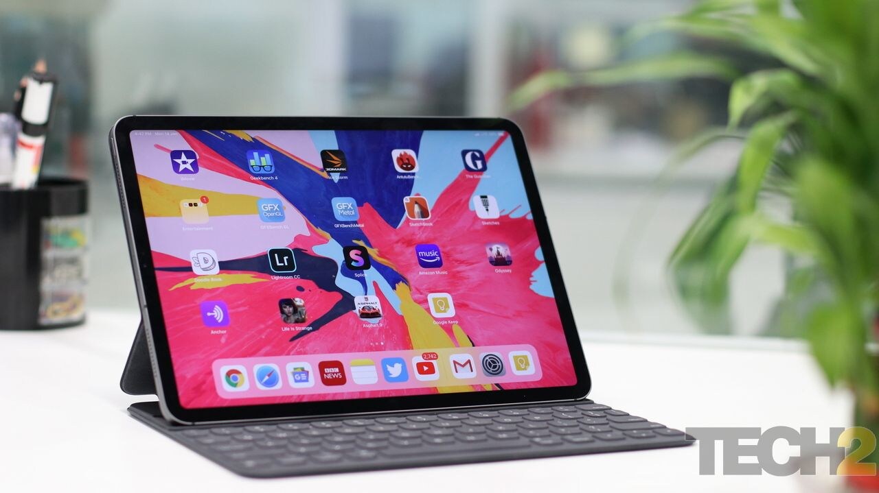 Apple iPad Pro 2018 has one of the best displays you will see on a tablet. Image: tech2/Omkar Patne